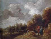 John Constable Landscape after Teniers oil